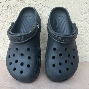 Crocs Classic Unisex Clogs Black US M5 W7 Slip-On Water-Friendly LIKE NEW!